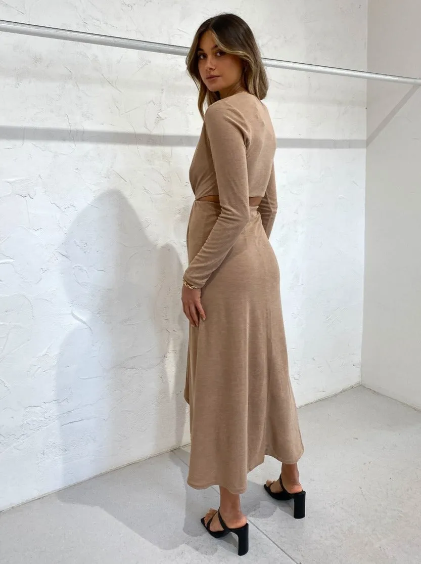 Acler Brighton Dress in Almond