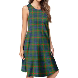 Aiton Tartan Womens Casual Dresses