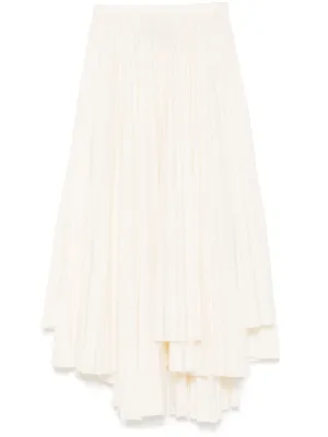 ASYMMETRIC PLEATED SKIRT