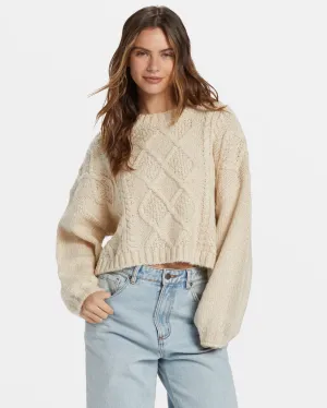 Billabong Modern Love Pullover Sweater - DOVE