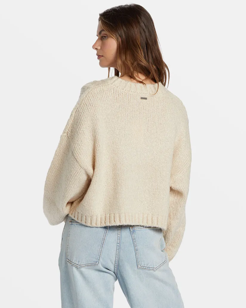 Billabong Modern Love Pullover Sweater - DOVE