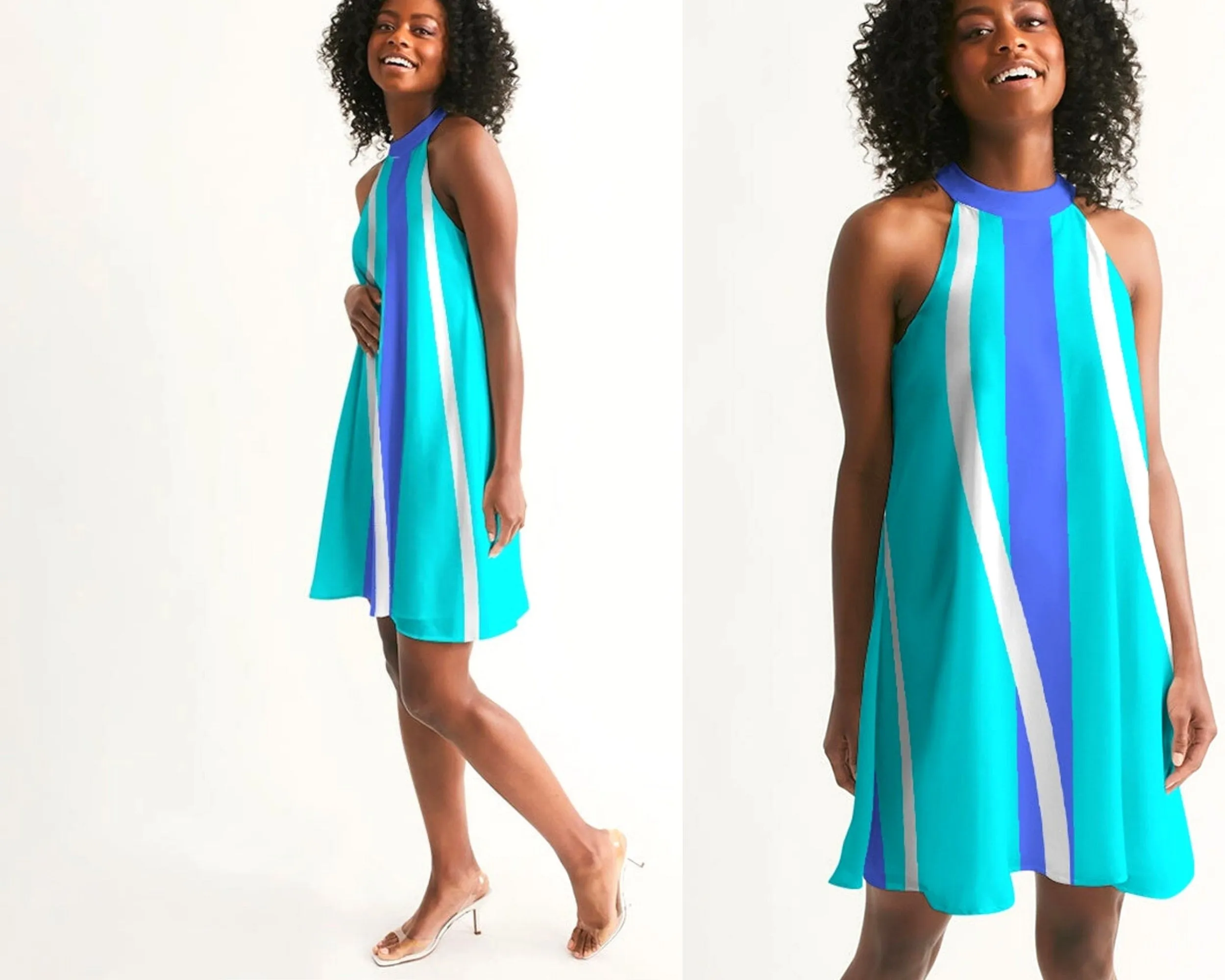 Blue Bay Halter Dress