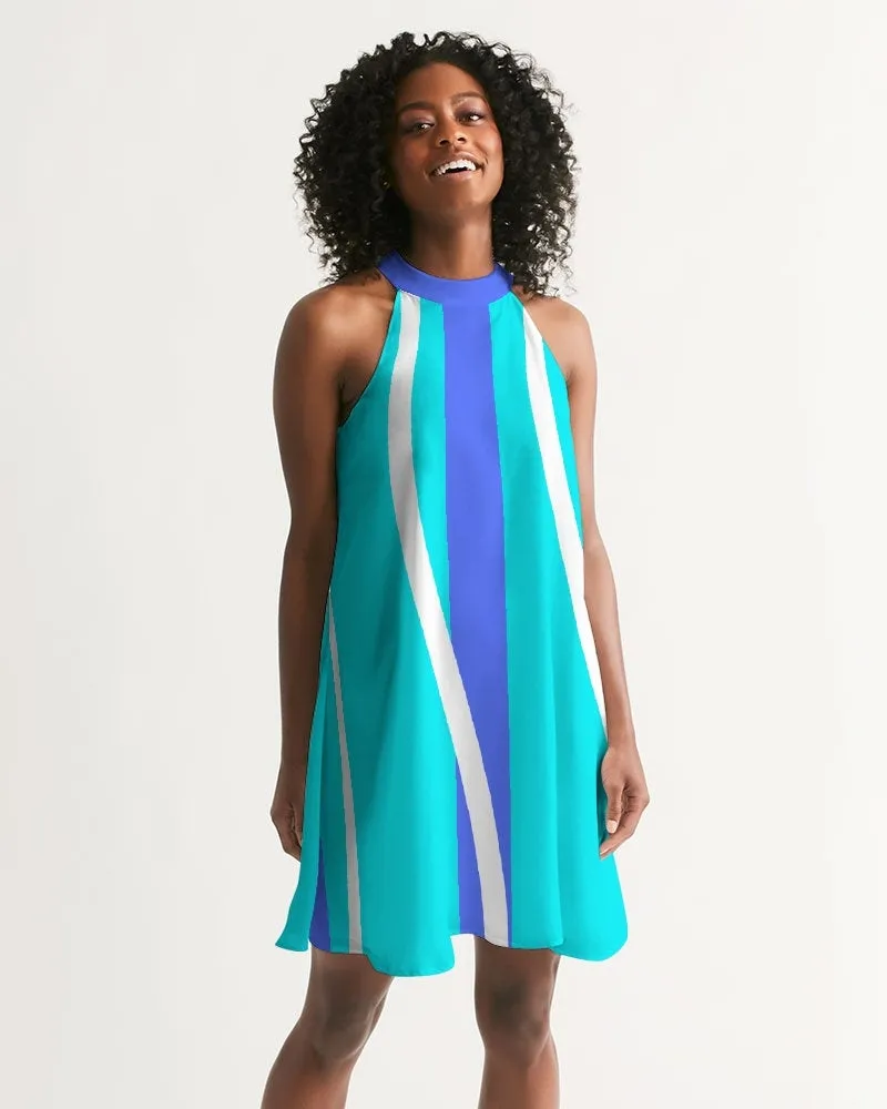 Blue Bay Halter Dress