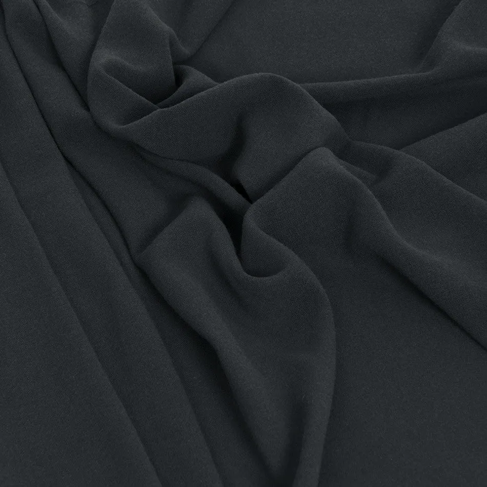 Charcoal Flattering Wool Fabric 109