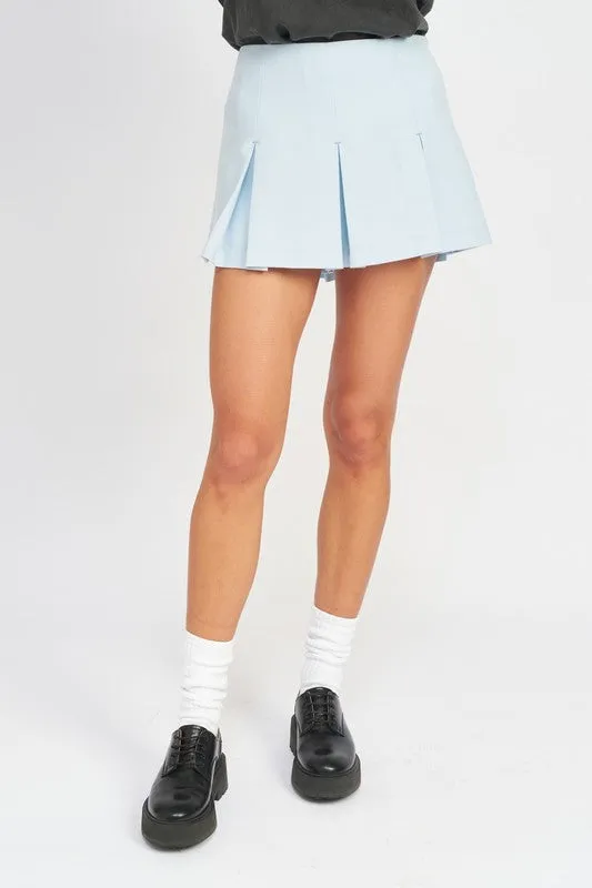 Emory Park LOW RISE PLEATED MINI SKORT