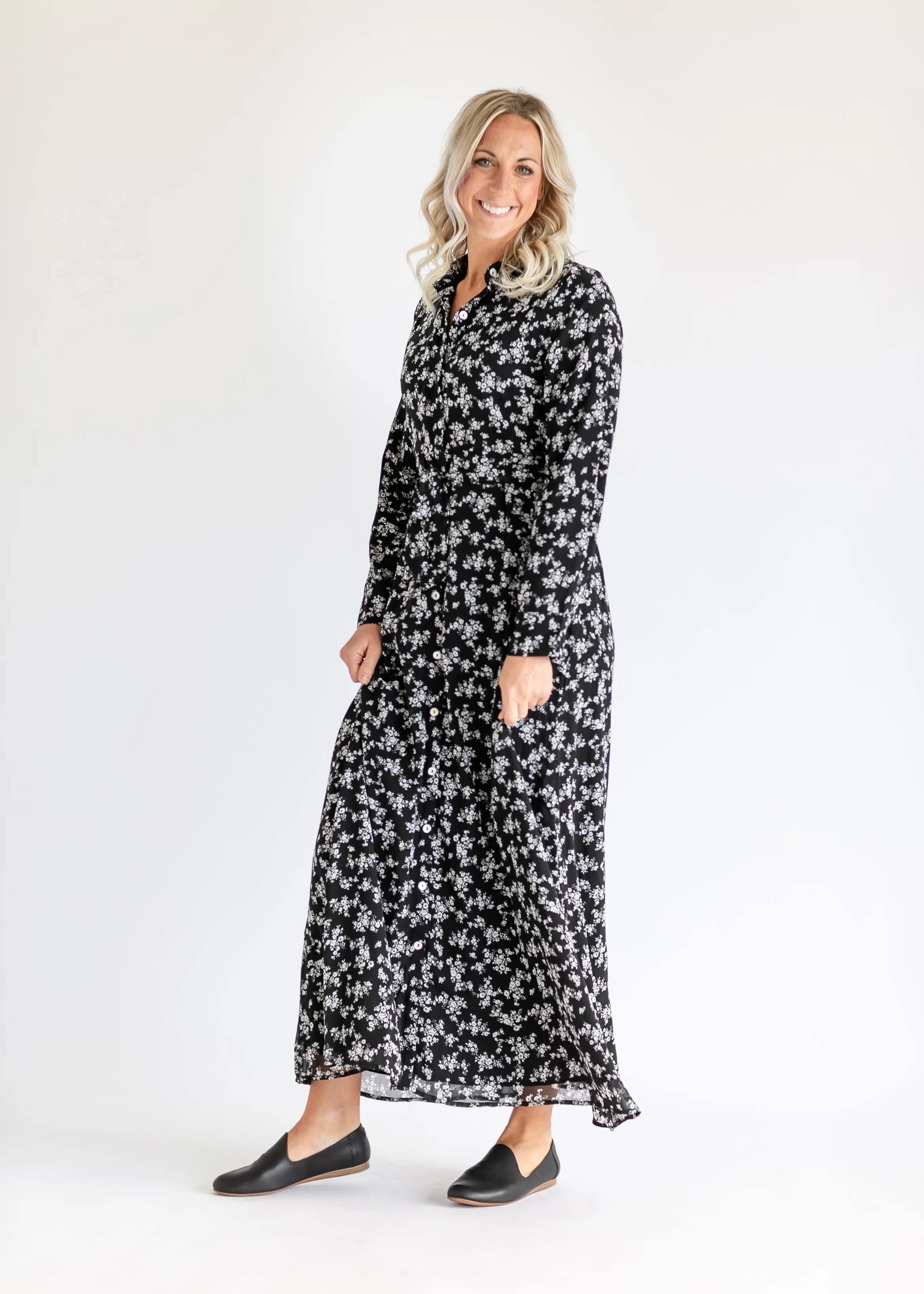 Gracelyn Button Up Maxi Dress