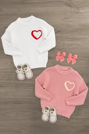 Heart Knit Sweater - Boy or Girl