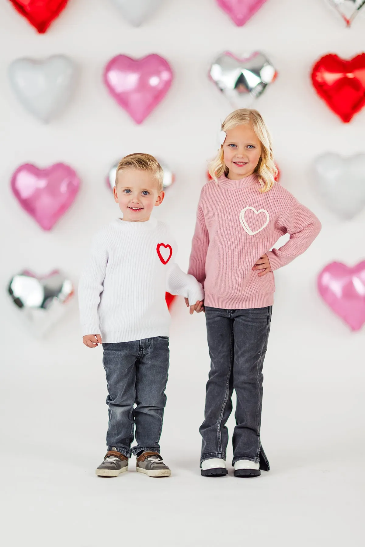 Heart Knit Sweater - Boy or Girl