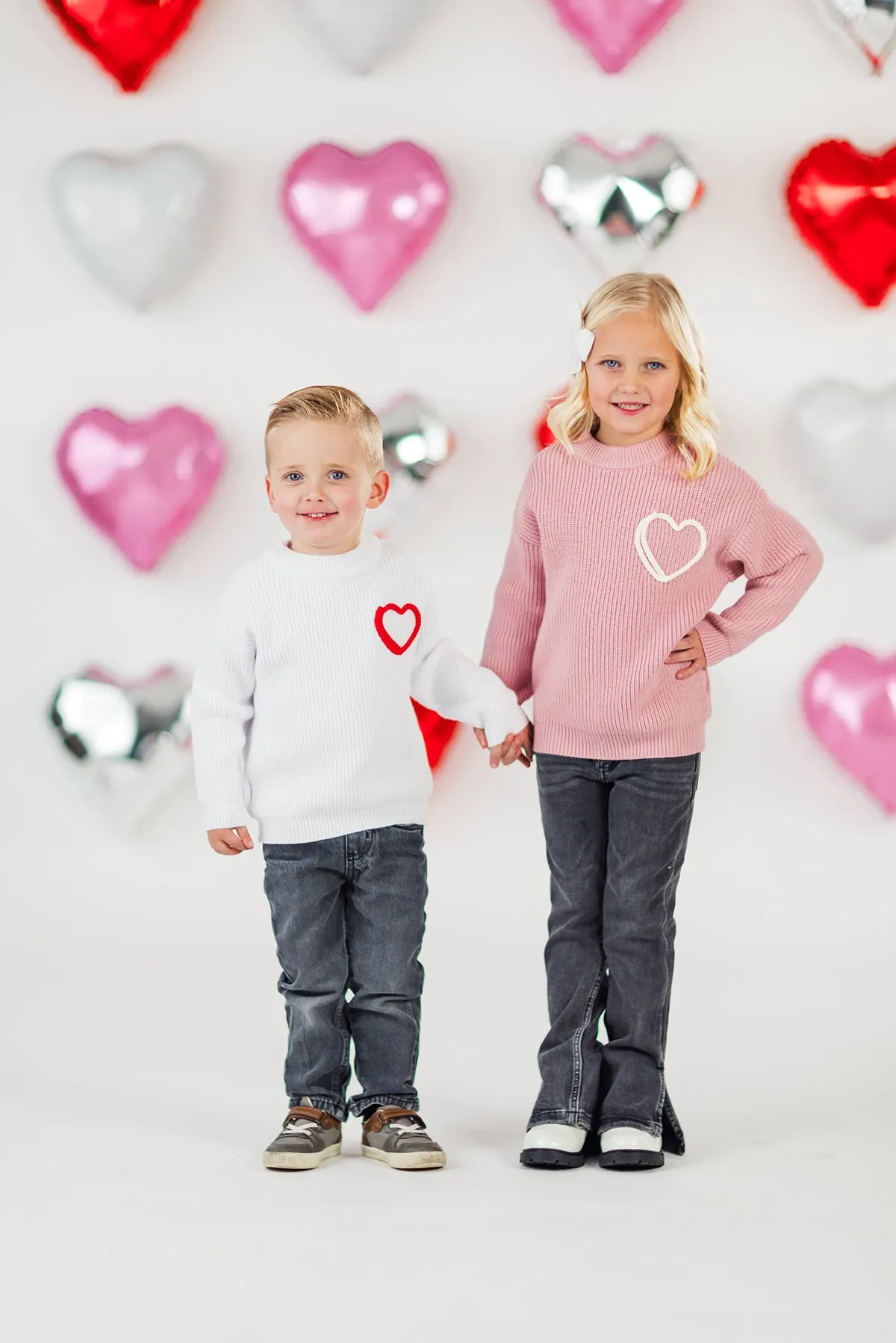 Heart Knit Sweater - Boy or Girl