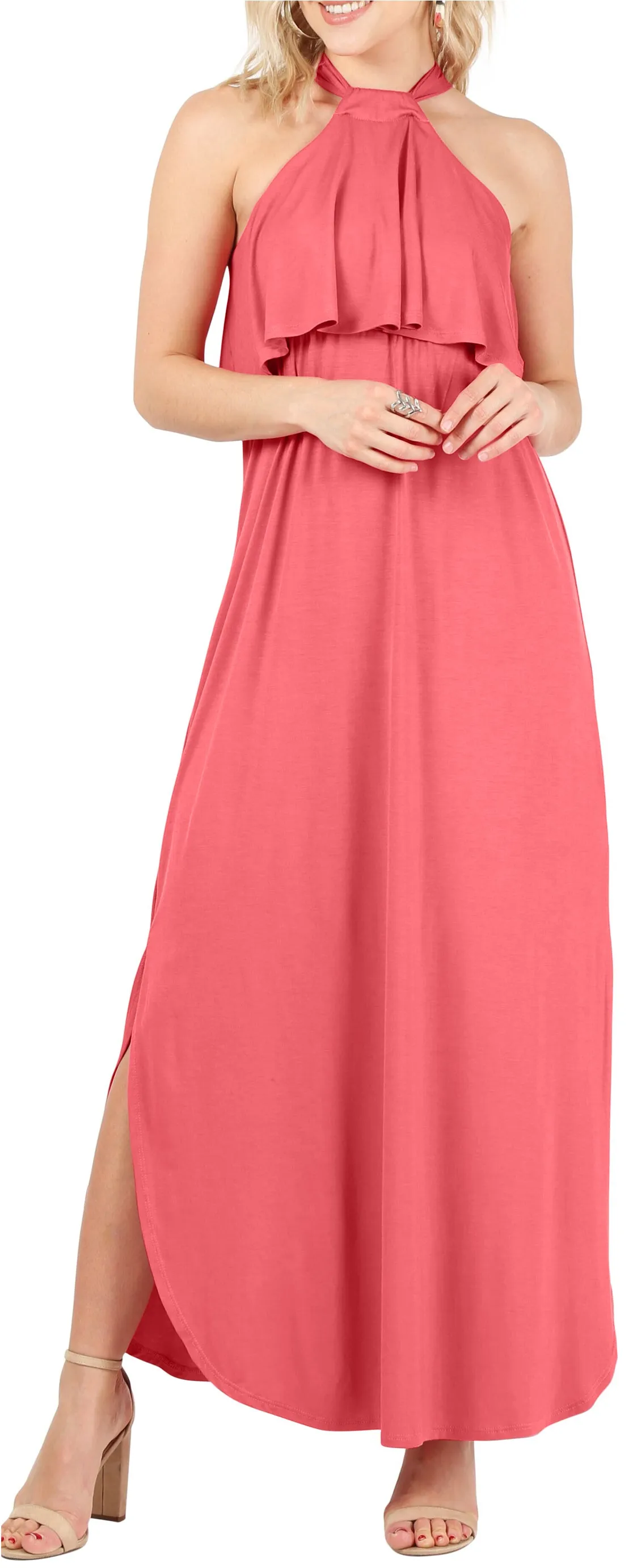 Heed the Halter Maxi Dress