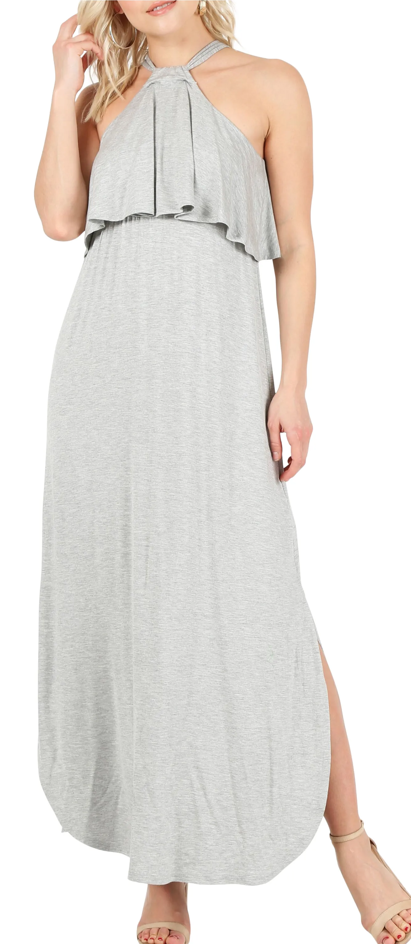 Heed the Halter Maxi Dress