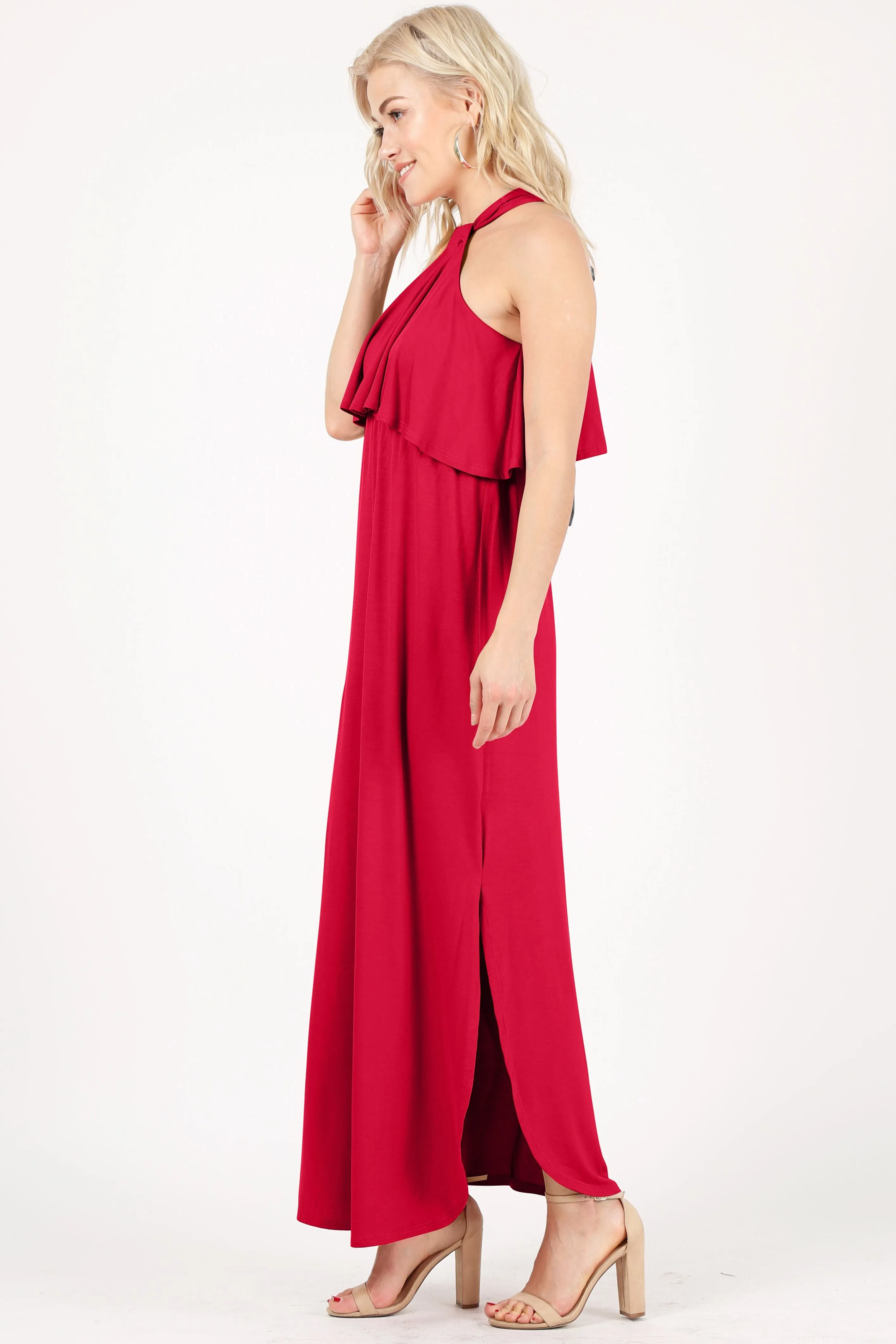 Heed the Halter Maxi Dress