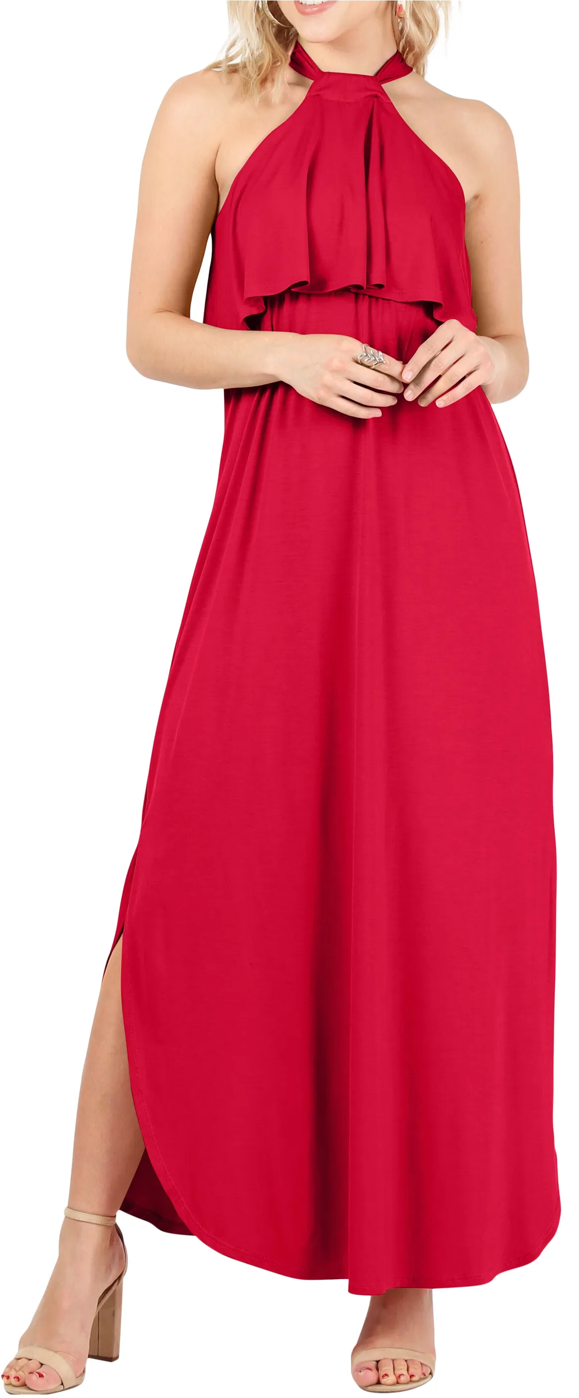 Heed the Halter Maxi Dress