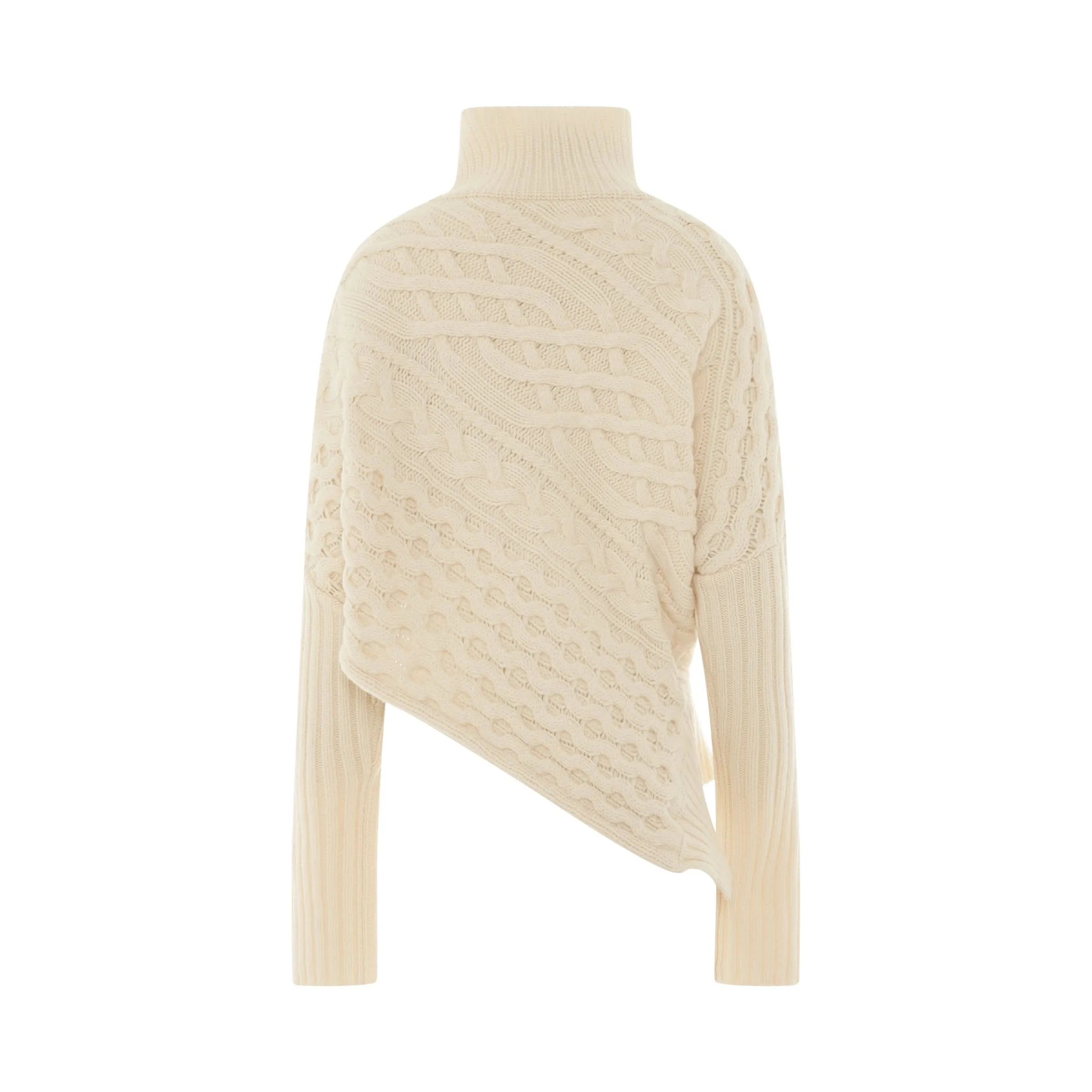 Horizontal Cable Knit in Off White