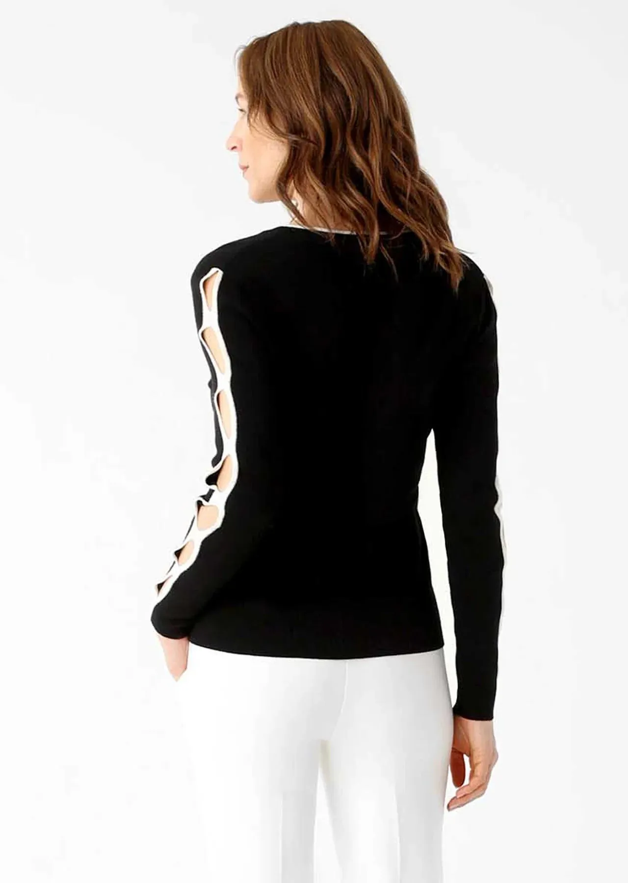 Jane Fabric V-Neck Sweater