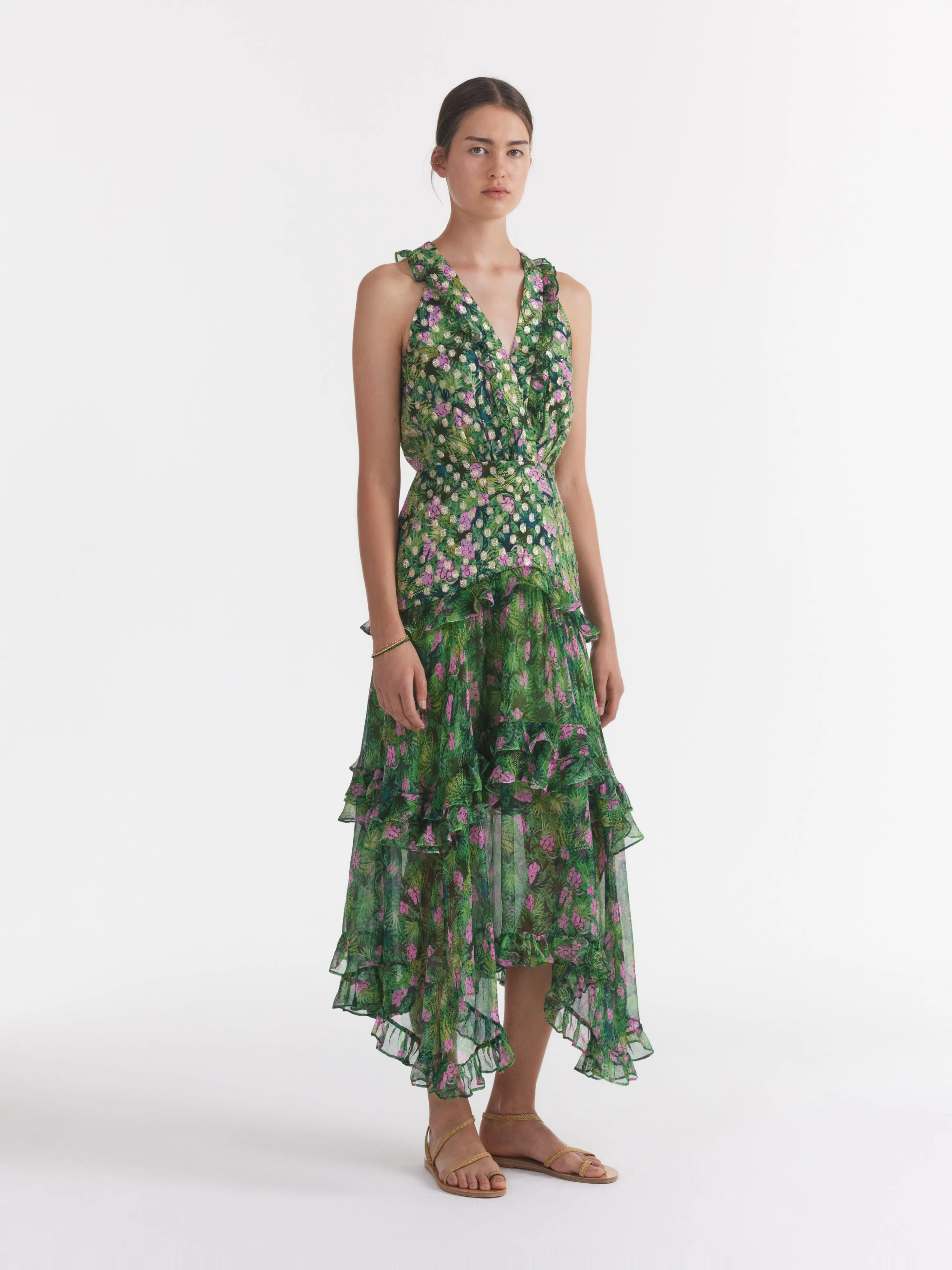 Jolie B Dress in Palmetto Fern