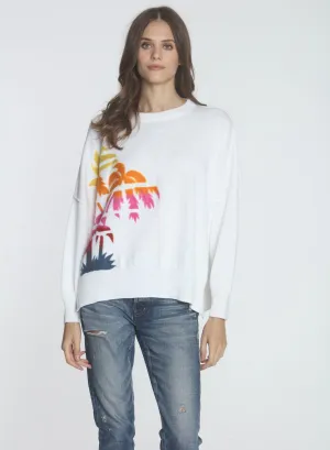 Karma Sweatshirt - White Palms