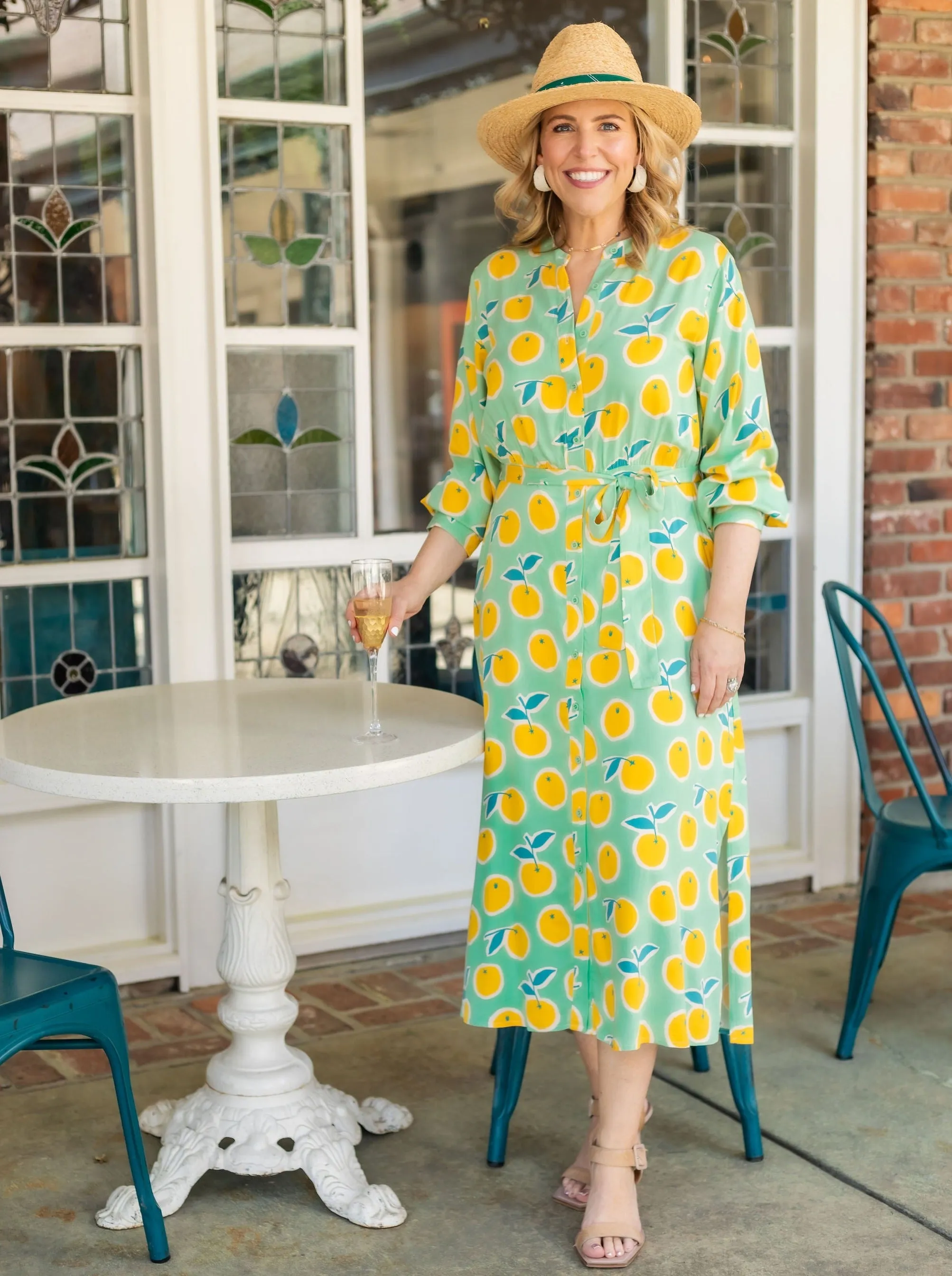 Lemon Print Dress