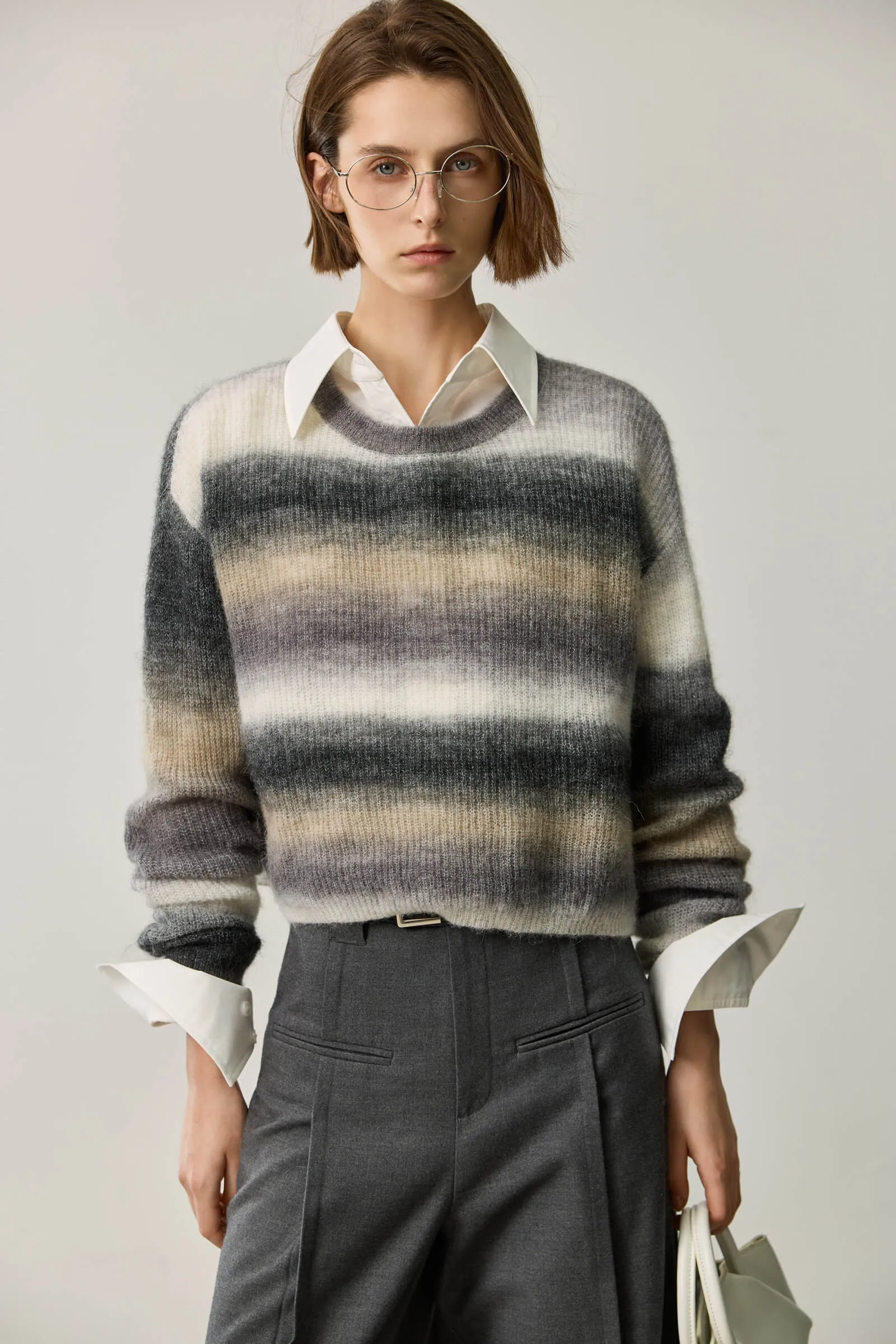 LILY Alpaca-Blend Striped Sweater