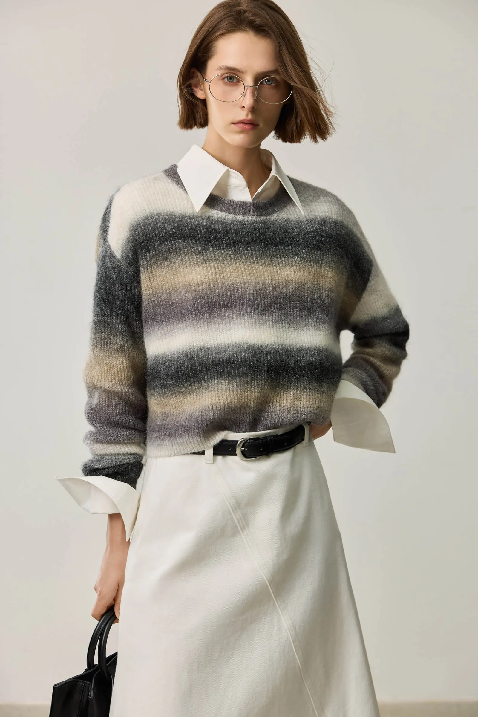 LILY Alpaca-Blend Striped Sweater