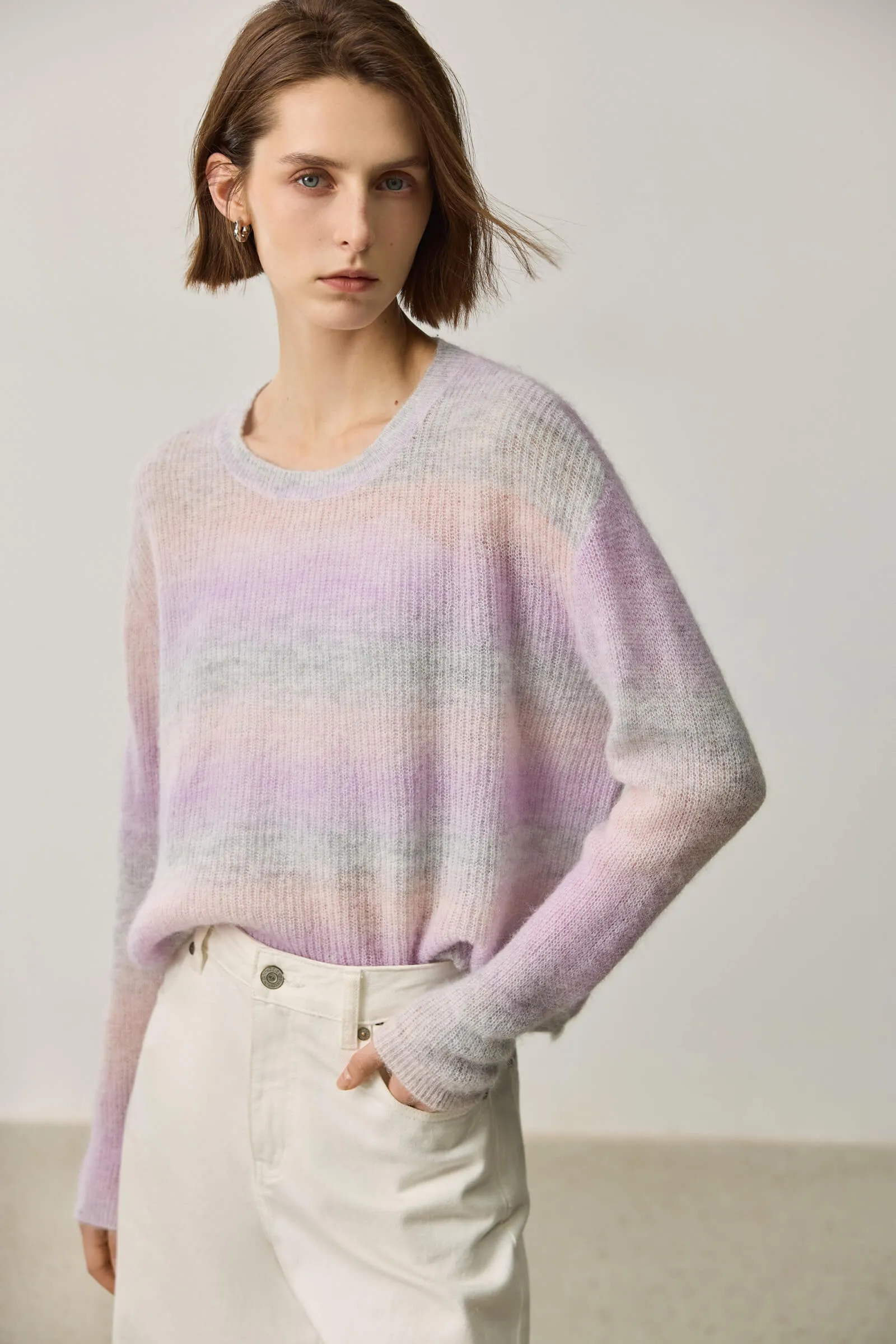 LILY Alpaca-Blend Striped Sweater