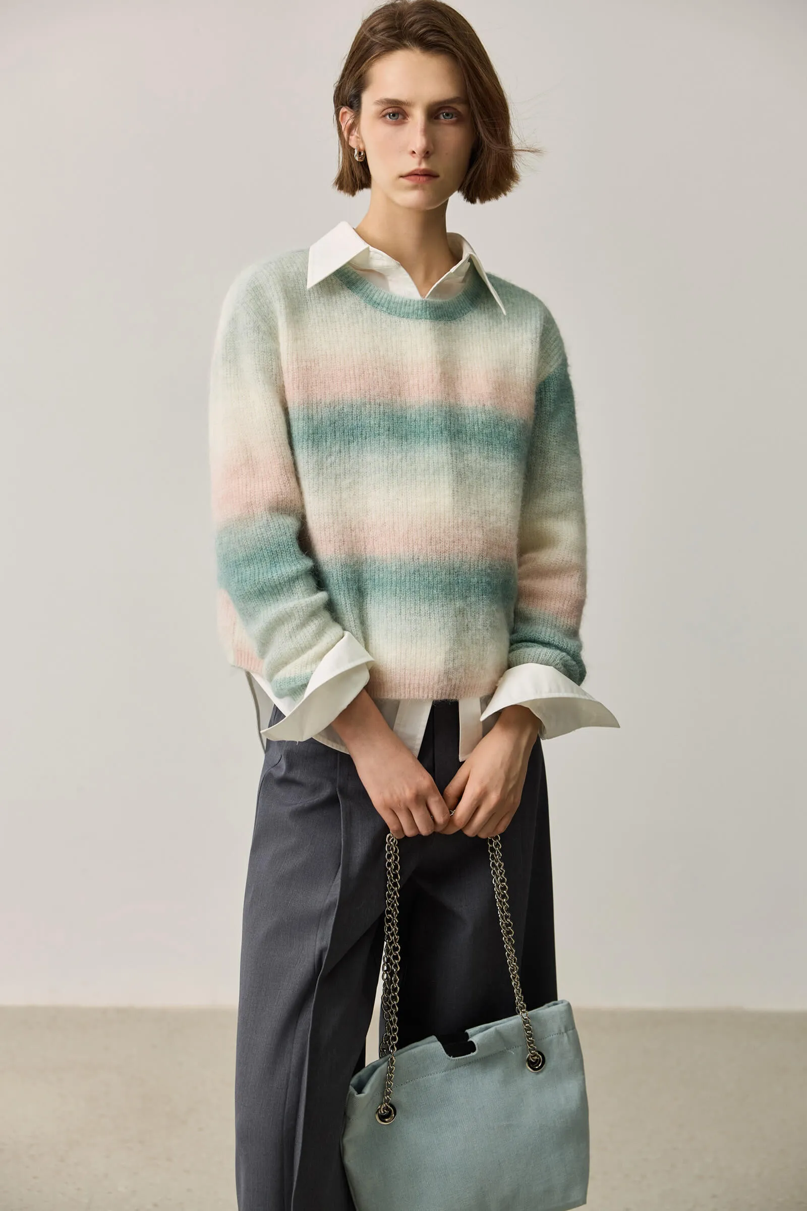 LILY Alpaca-Blend Striped Sweater