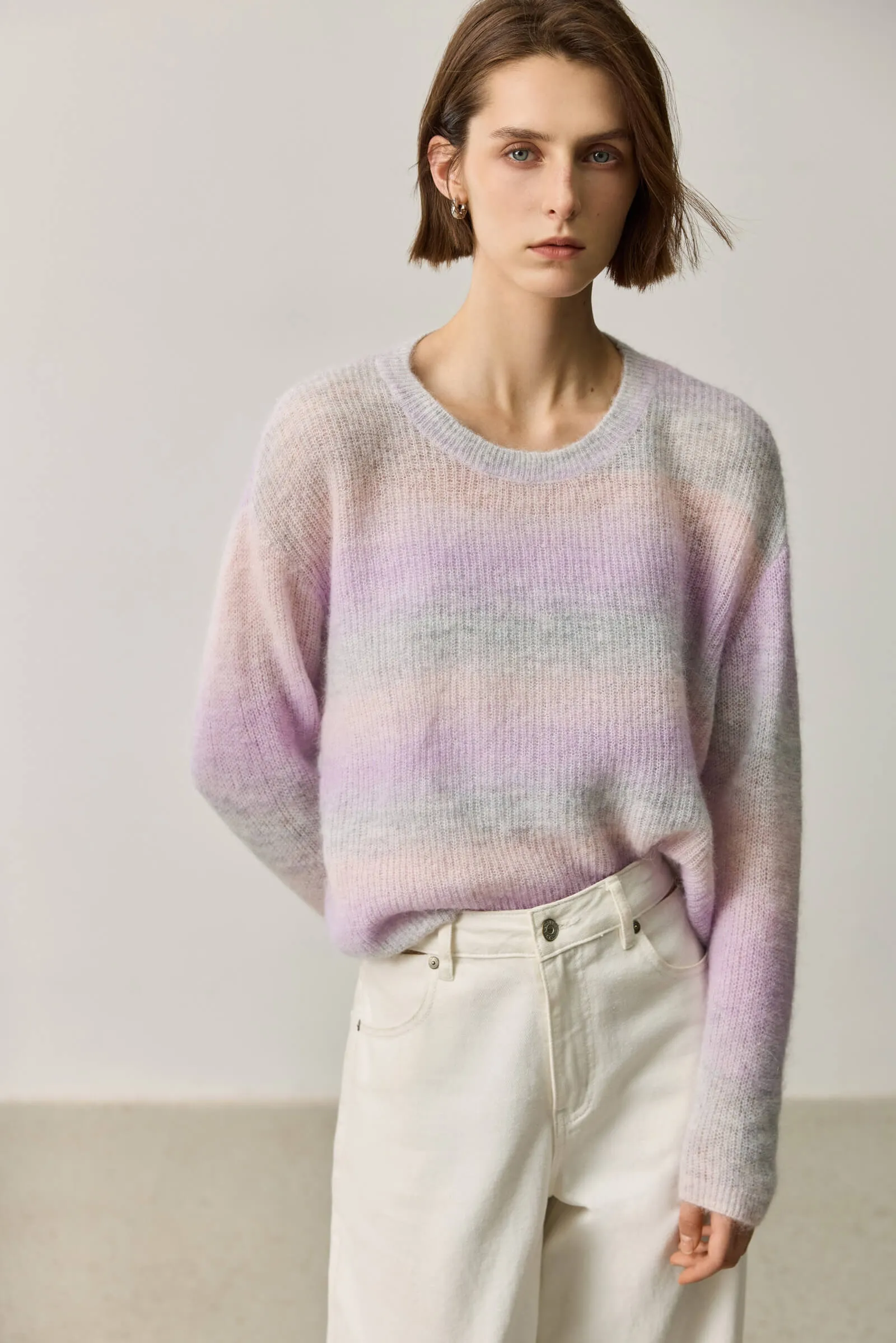 LILY Alpaca-Blend Striped Sweater