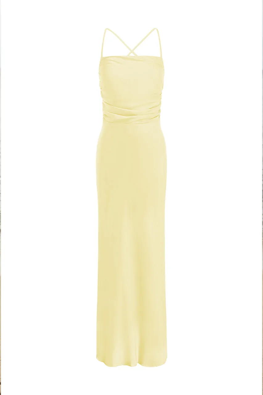 LUCIENNE MAXI DRESS - LEMON