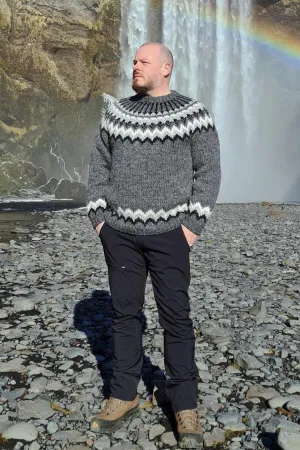 Máni - Icelandic Sweater - Dark Grey Heather