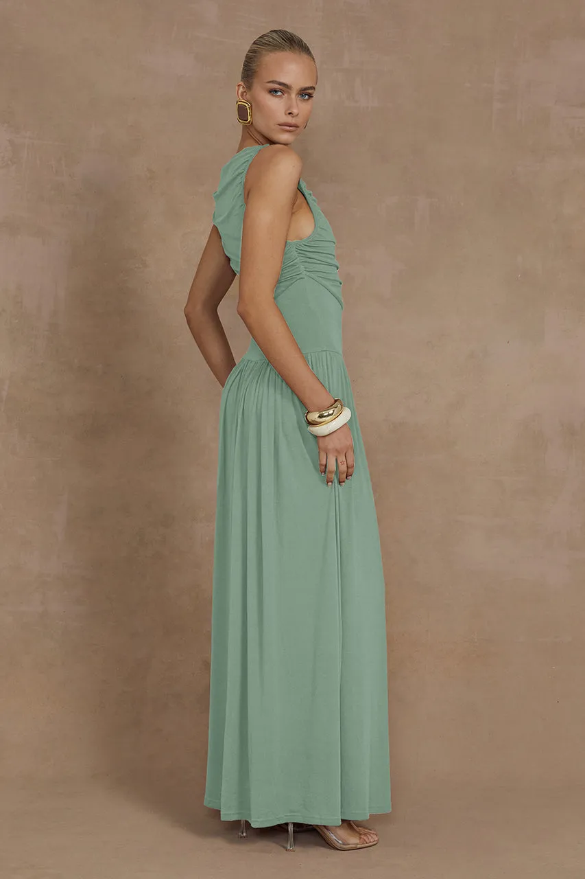 NALLA MAXI DRESS - SAGE