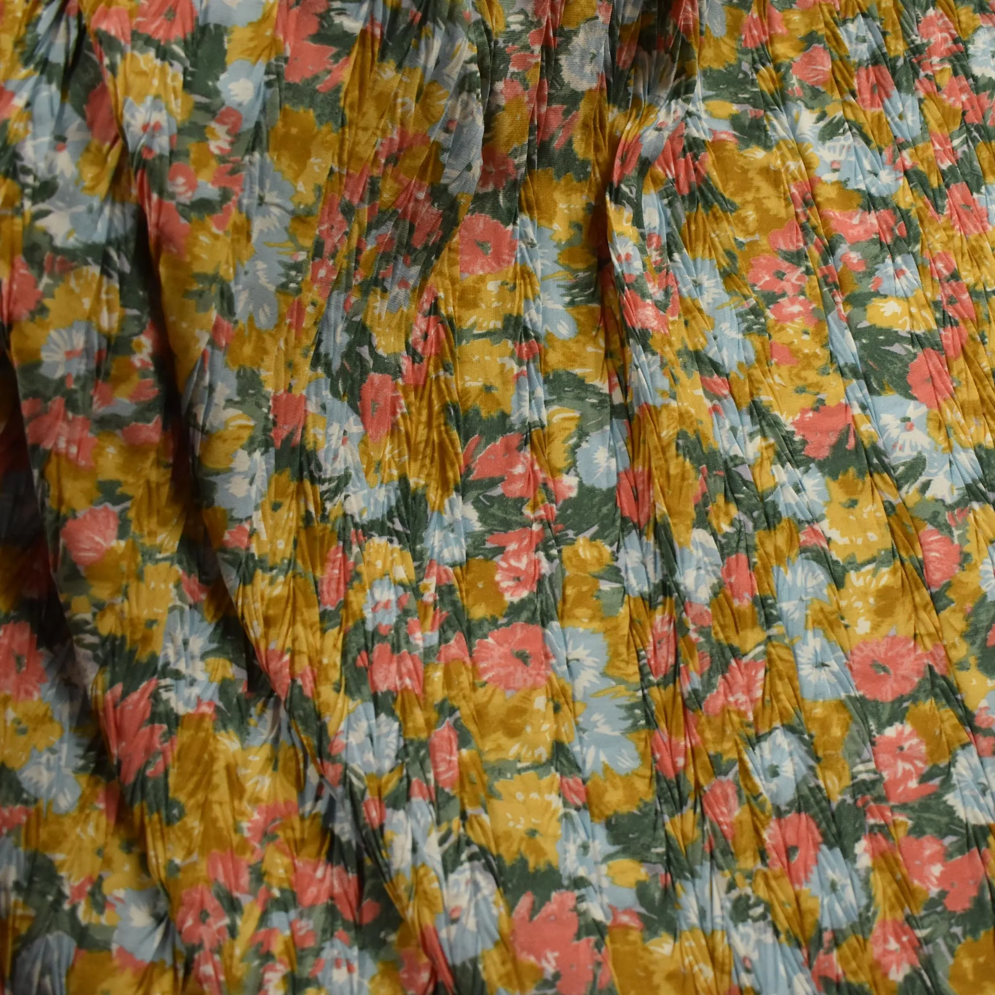 Pleated Floral Prints SS-28924