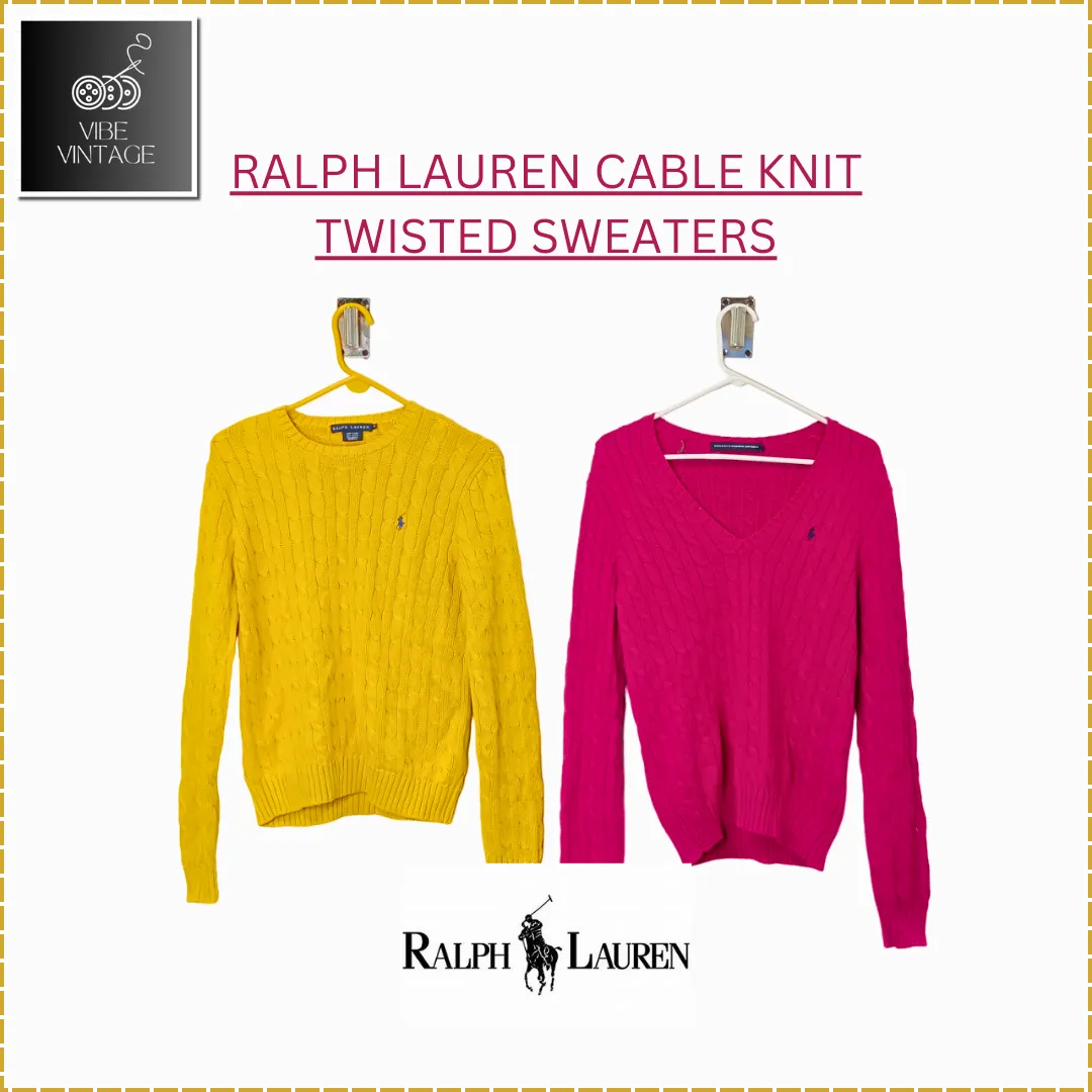 RALPH LAUREN CABLE KNIT TWISTED SWEATERS - 30 PCS (BUNDLE 2)