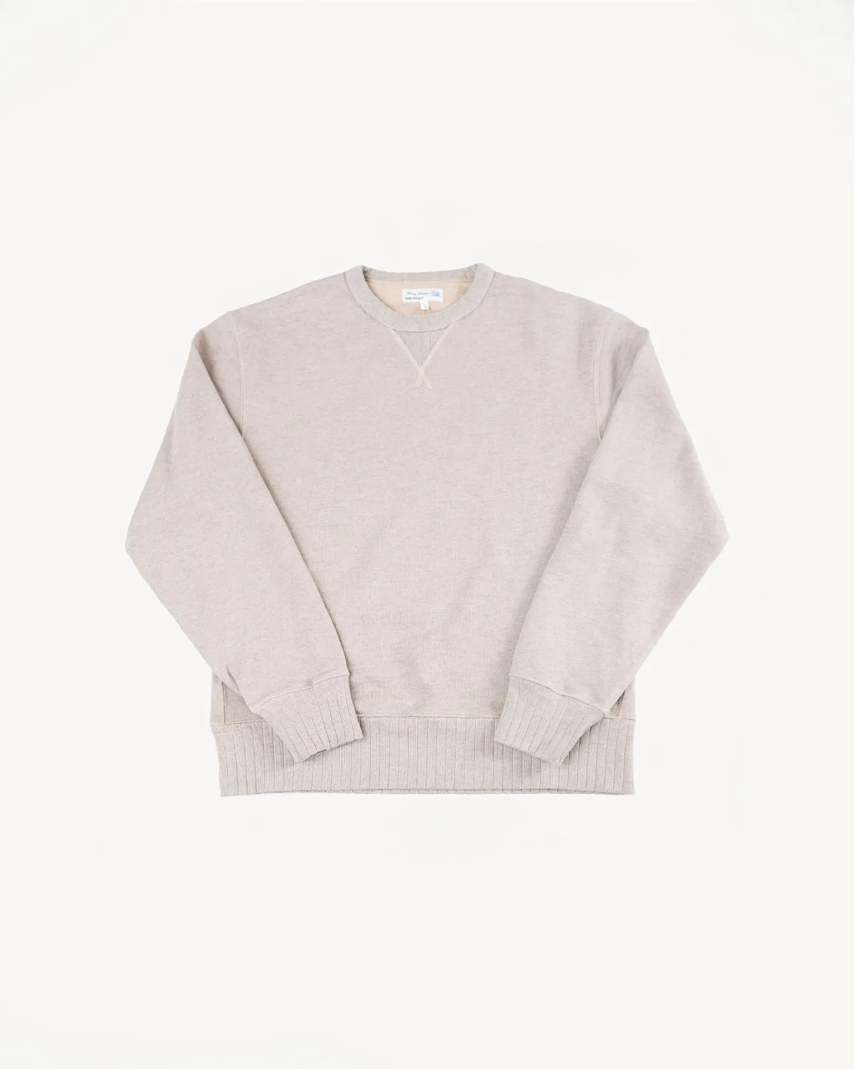 RFC01.80V - 19oz Vintaged Sweatshirt Relaxed Fit - Grey Melange