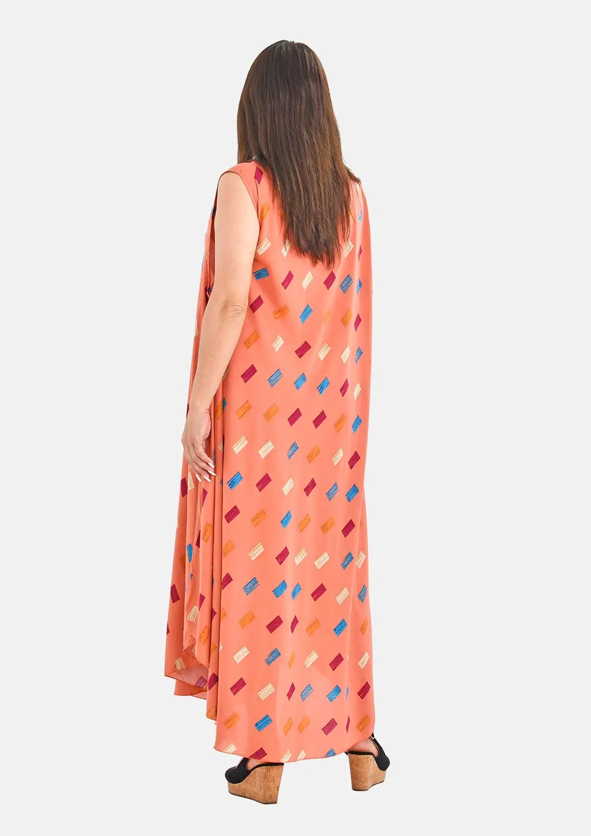 Sleeveless Maxi Umbrella Dress