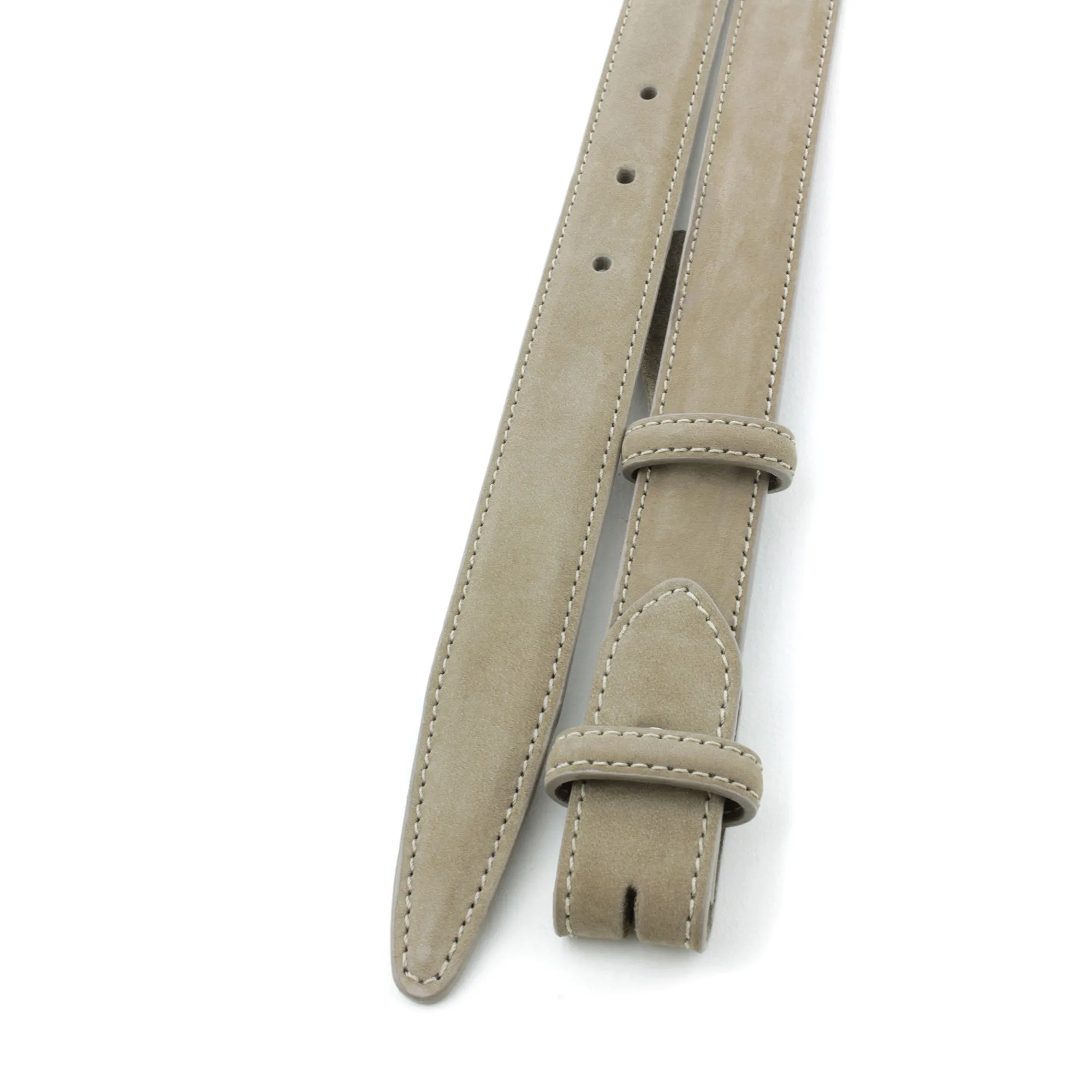 Slim Classic Nubuck Belt Strap