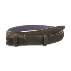 Slim Classic Nubuck Belt Strap