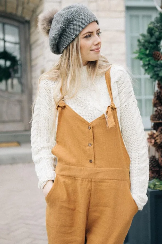 Softly Structured Cable Knit Sweater