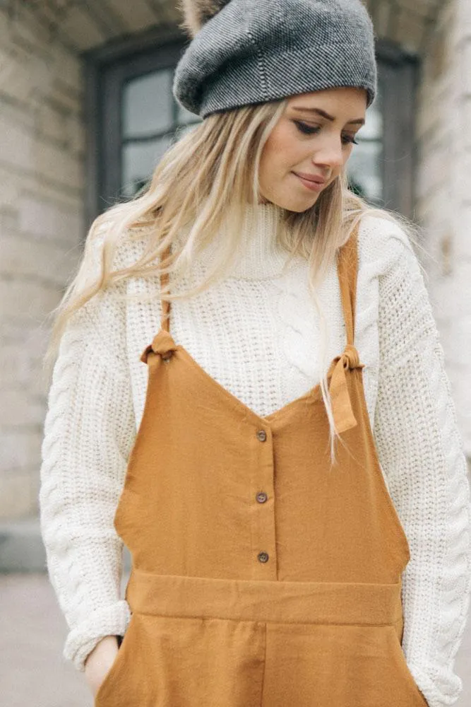 Softly Structured Cable Knit Sweater