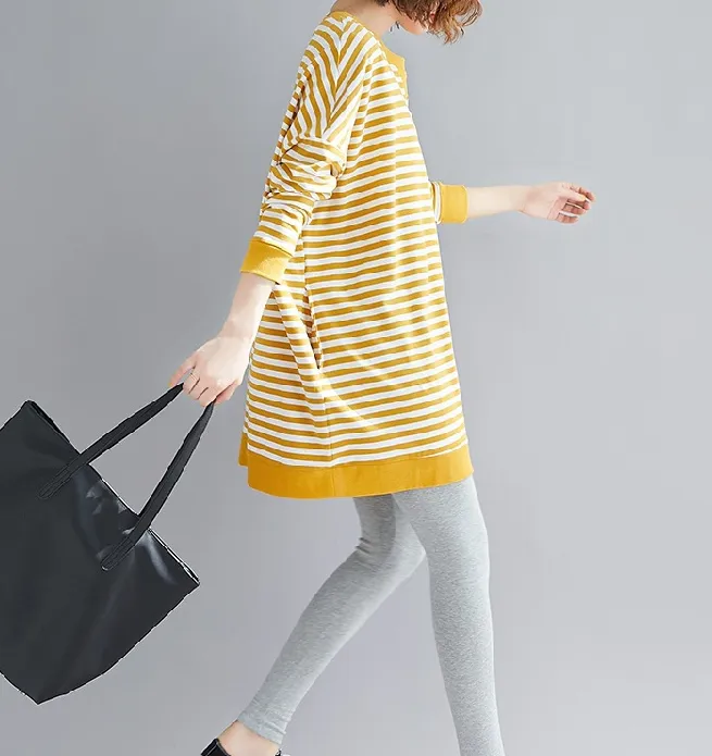 Stripe Dresses Loose Summer Dresses Casual Women Dresses ZRL97213