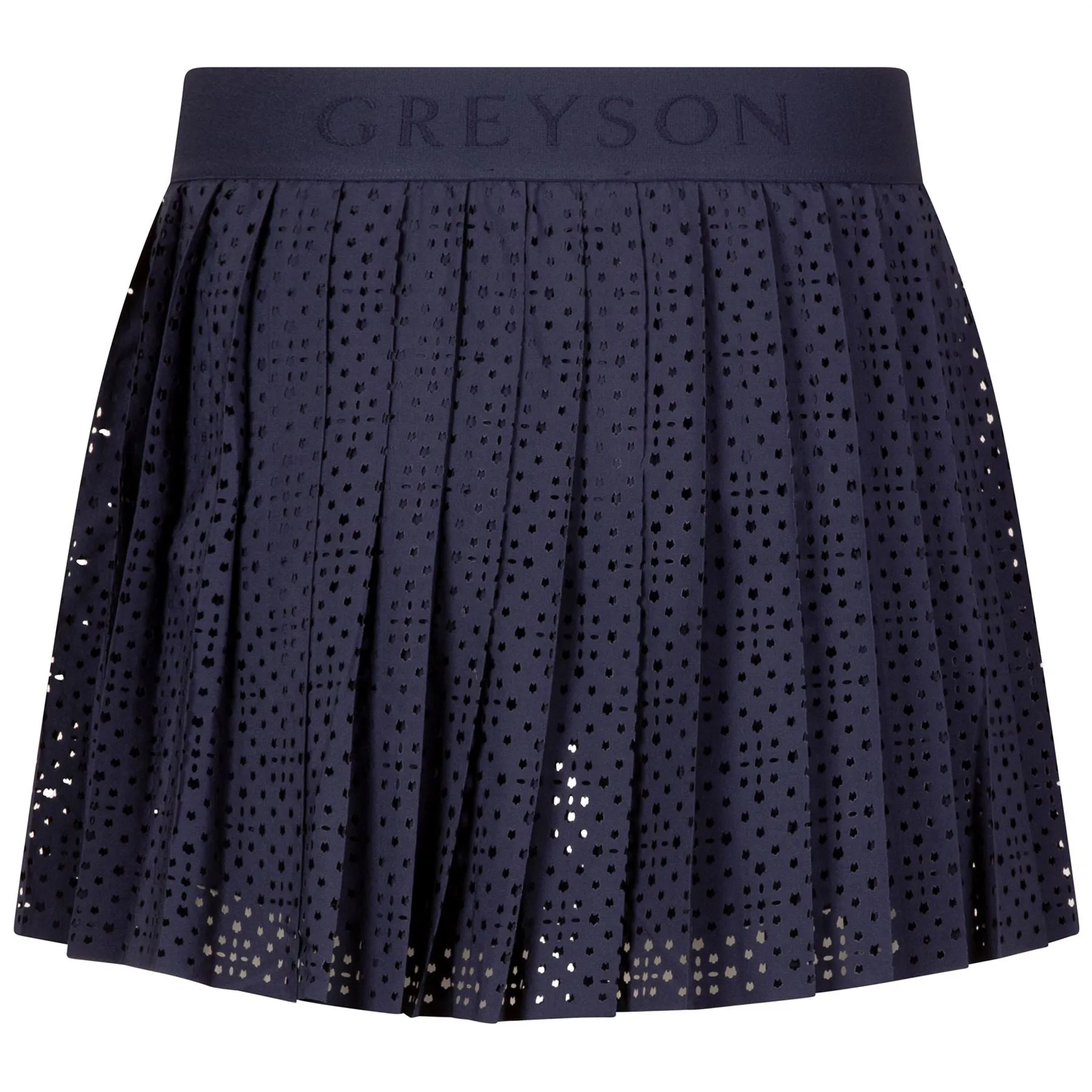 Womens Laser Cut Leo Skirt Maltese Blue - AW24