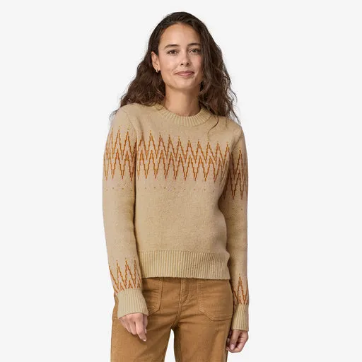 WOMEN'S RECYCLED WOOL BLEND CREW SWEATER