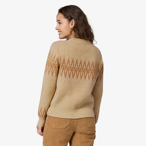 WOMEN'S RECYCLED WOOL BLEND CREW SWEATER