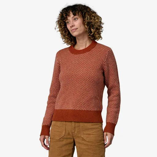 WOMEN'S RECYCLED WOOL BLEND CREW SWEATER